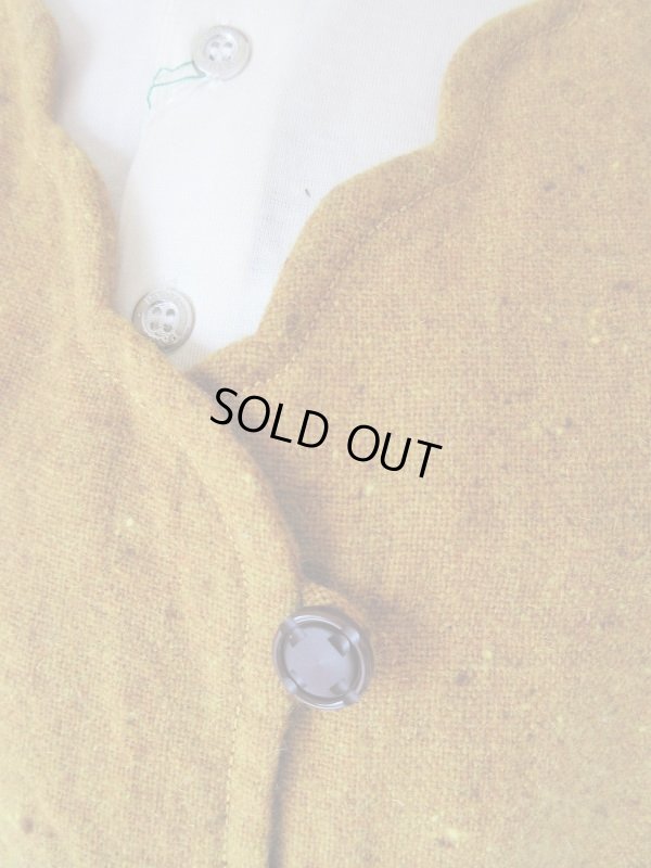 画像5: お仕立て品の１点モノ*マスタードカラーワンピース【ゆったりサイズ】