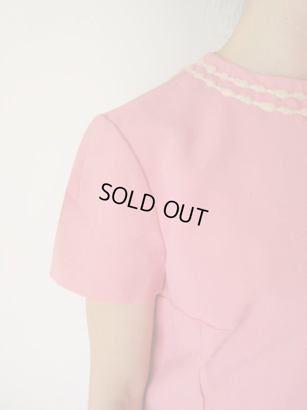 画像7: 海外ヴィンテージ*毛糸の２本ラインワンピース