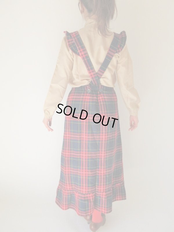 画像5: レトロチェックのエプロンワンピース