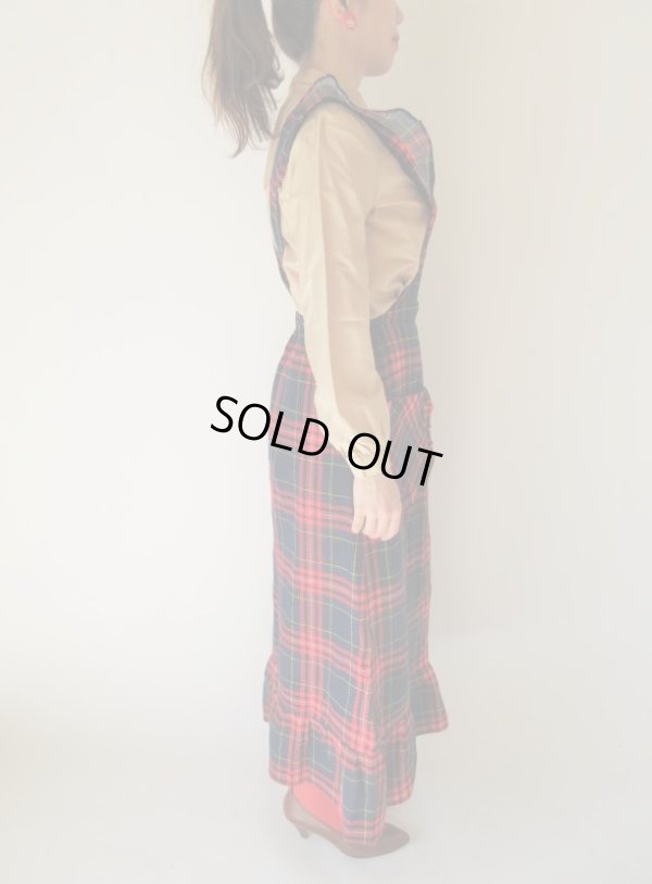 画像4: レトロチェックのエプロンワンピース