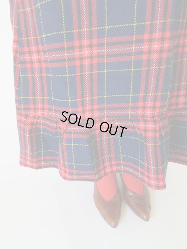 画像8: レトロチェックのエプロンワンピース