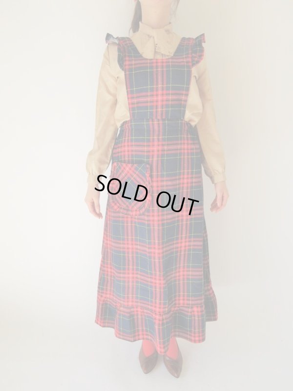 画像3: レトロチェックのエプロンワンピース