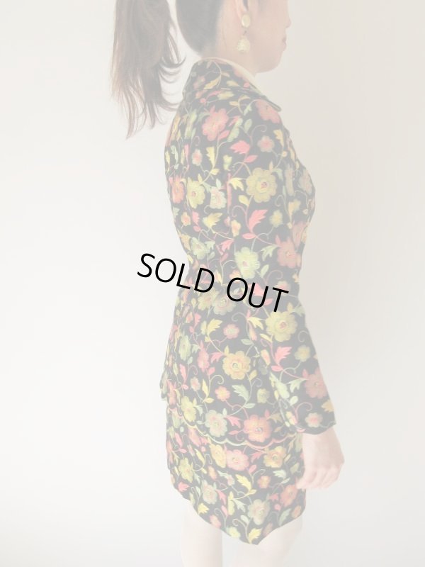 画像4: 【総入れ替え対象外商品】１点モノ*豪華お花刺繍のセットアップ