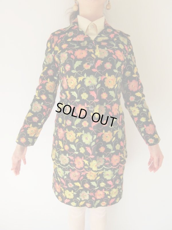 画像3: 【総入れ替え対象外商品】１点モノ*豪華お花刺繍のセットアップ