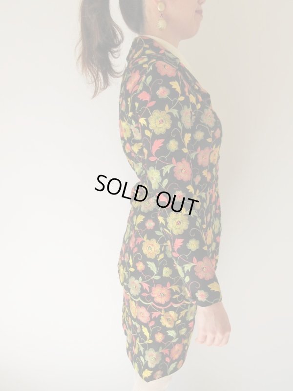 画像6: 【総入れ替え対象外商品】１点モノ*豪華お花刺繍のセットアップ