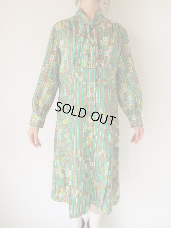 画像3: 【総入れ替え対象外商品】お仕立て品の１点モノ*リボンタイワンピース