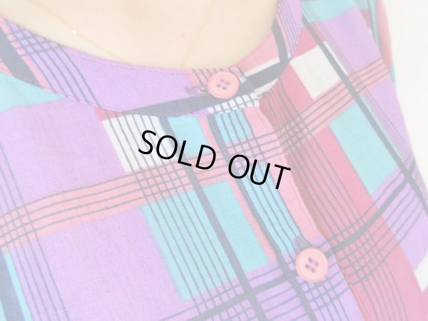 画像6: 【総入れ替え対象外商品】Dead stock*胸きゅんチェックワンピース