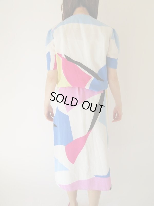 画像5: 【総入れ替え対象外商品】レトロカラーリングのワンピース