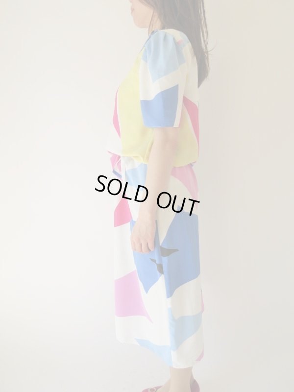 画像4: 【総入れ替え対象外商品】レトロカラーリングのワンピース