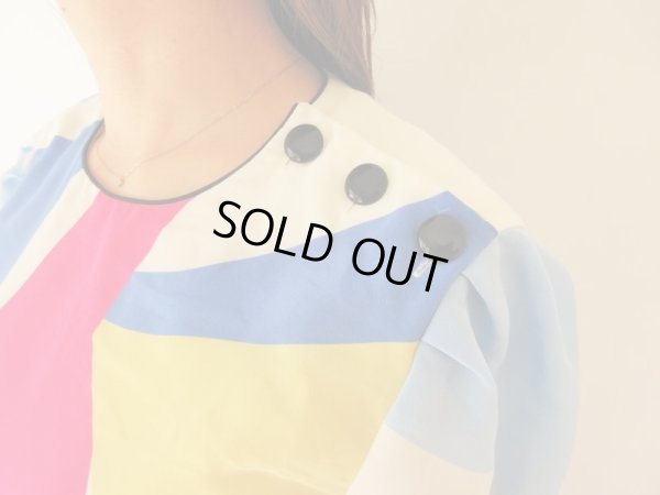 画像6: 【総入れ替え対象外商品】レトロカラーリングのワンピース