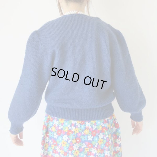 画像5: 綺麗ブルーのニットカーディガン