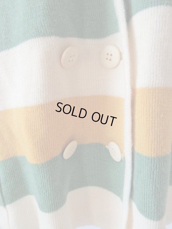 画像4: 春色ボーダーのニットカーディガン