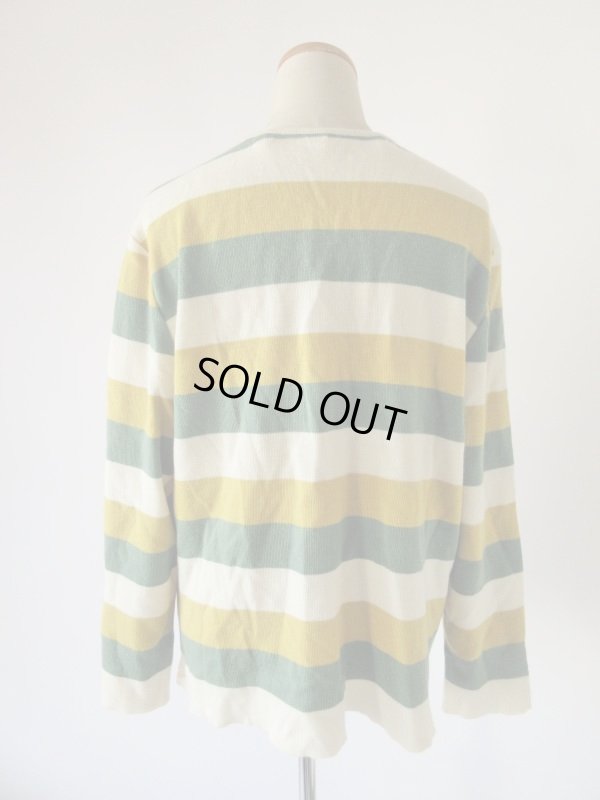 画像6: 春色ボーダーのニットカーディガン