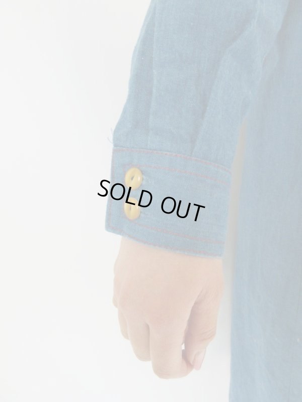 画像7: 赤のワンポイントのゆったりワンピース