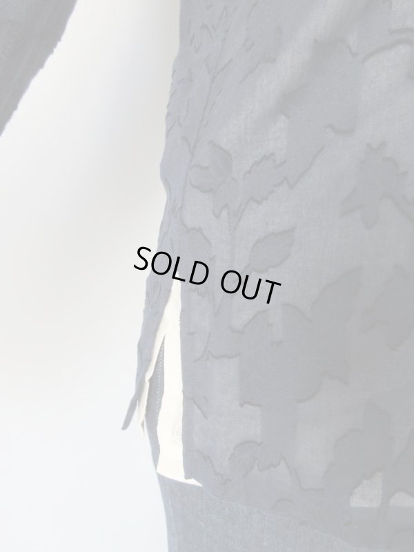 画像7: リーフモチーフのネイビージャケット