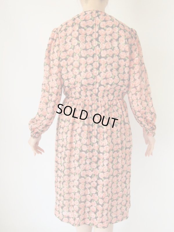 画像6: お仕立て品の１点モノ*シフォン地のフラワーワンピース