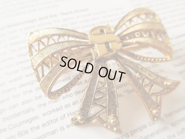 画像4: クラシカルなリボンブローチ