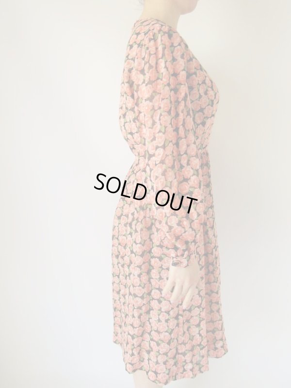 画像5: お仕立て品の１点モノ*シフォン地のフラワーワンピース