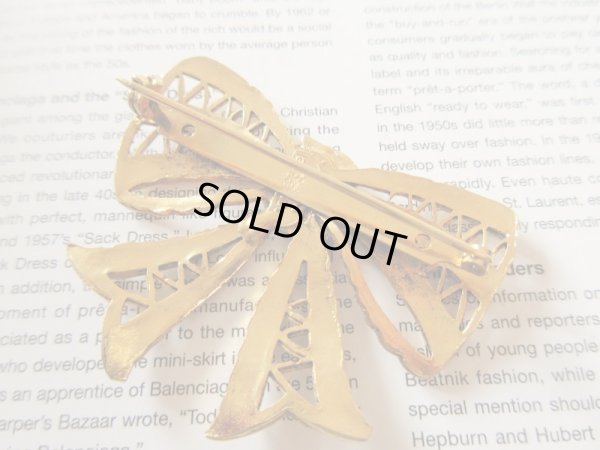 画像6: クラシカルなリボンブローチ