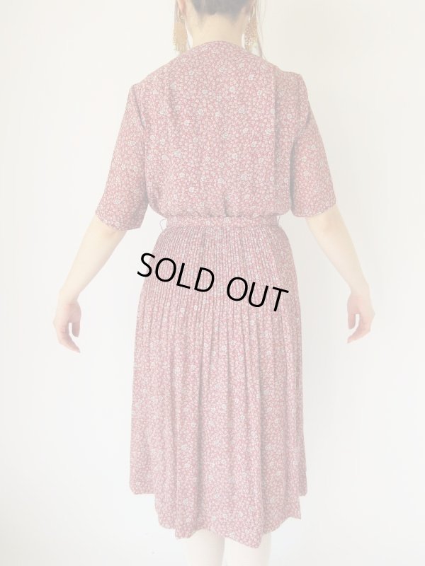 画像14: Dead stock*ロマンティックな花柄とステッチのセットアップ