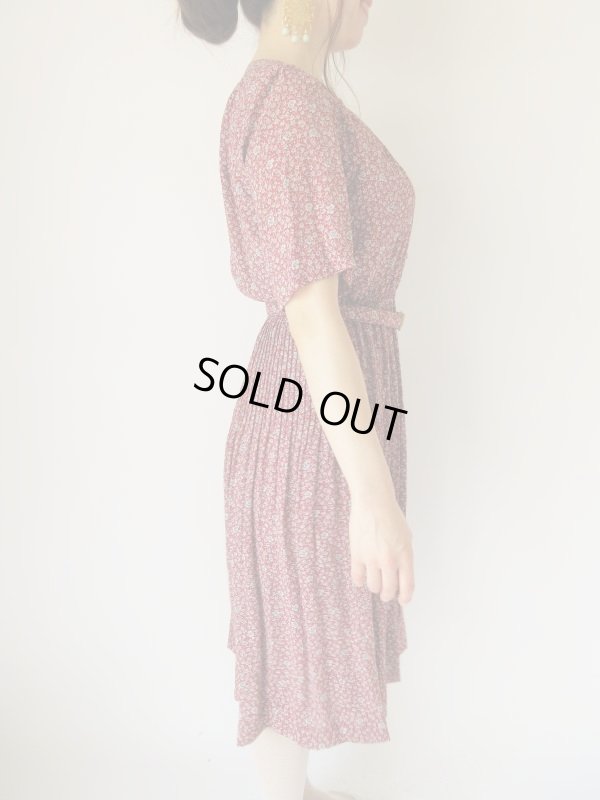 画像13: Dead stock*ロマンティックな花柄とステッチのセットアップ