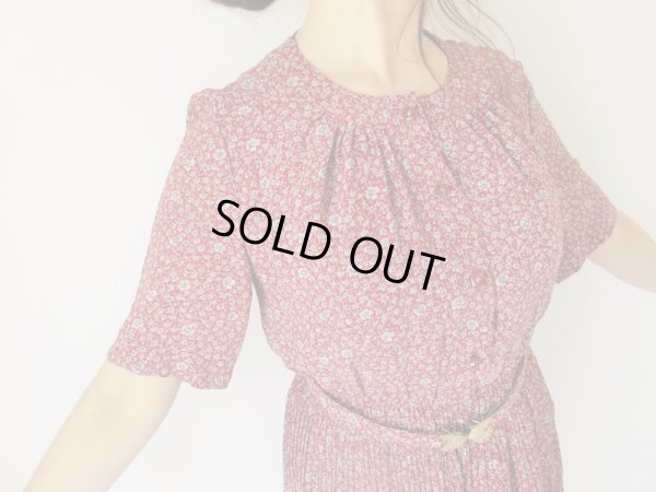 画像15: Dead stock*ロマンティックな花柄とステッチのセットアップ