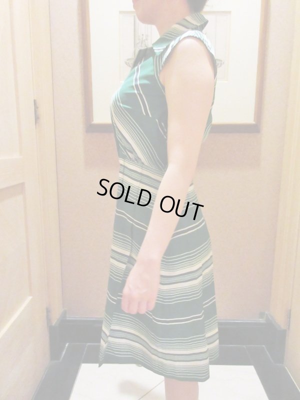 画像4: グラデーションラインの海外ヴィンテージワンピース