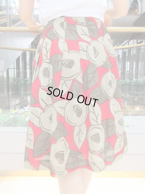 画像5: 大正浪漫感じるお花柄スカート