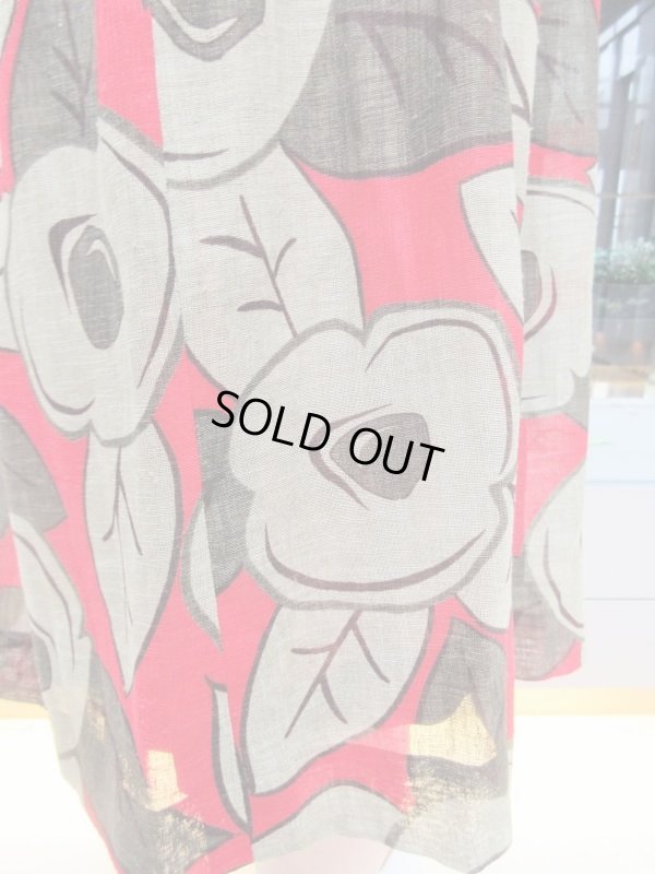 画像6: 大正浪漫感じるお花柄スカート