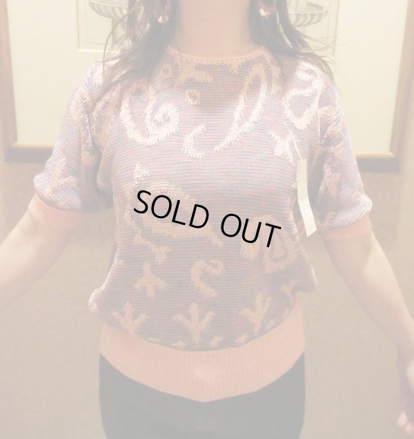 画像3: Dead stock*ペイズリー柄サマーニット