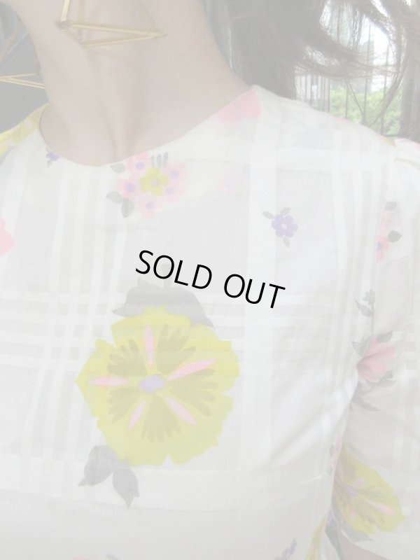 画像5: お仕立て*レトロフラワーワンピース