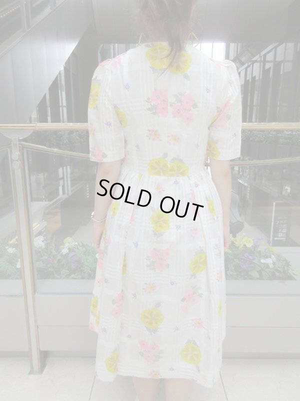 画像4: お仕立て*レトロフラワーワンピース