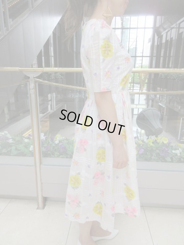 画像3: お仕立て*レトロフラワーワンピース