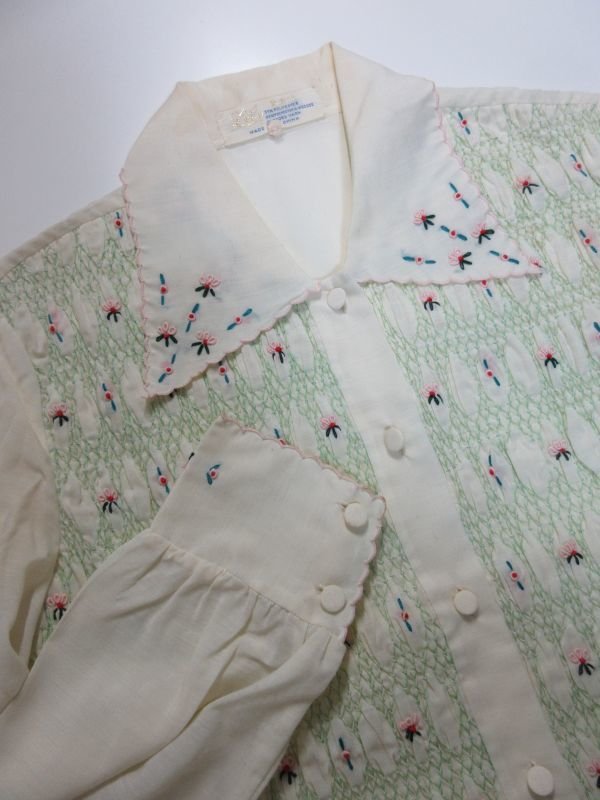 画像3: お花刺繍のブラウス