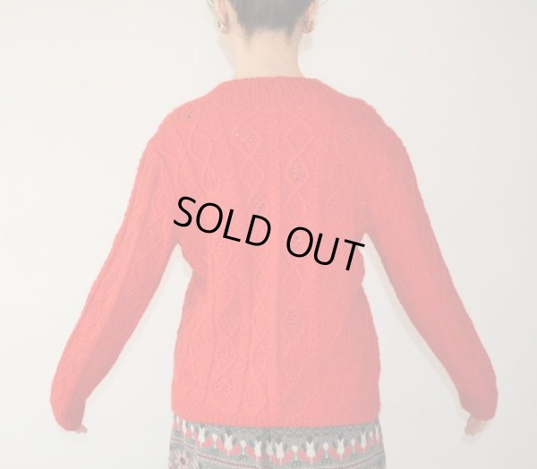 画像6: 鮮やかレッドのニット