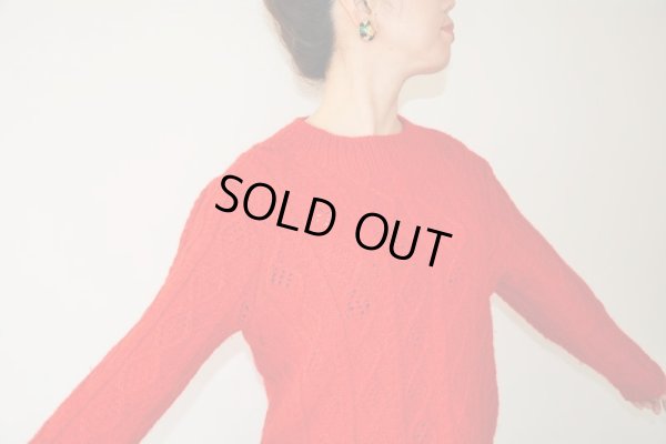 画像7: 鮮やかレッドのニット