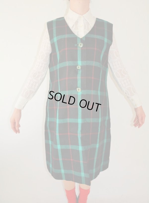 画像3: 大人レトロなチェック柄ワンピース