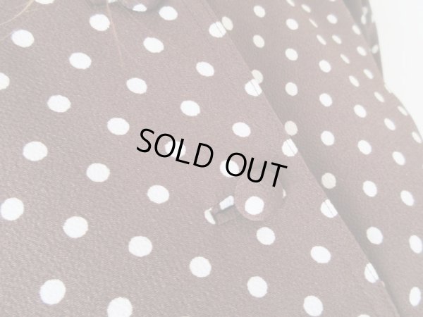 画像6: 【お仕立て品の１点モノ*】クラシカルな水玉セットアップ