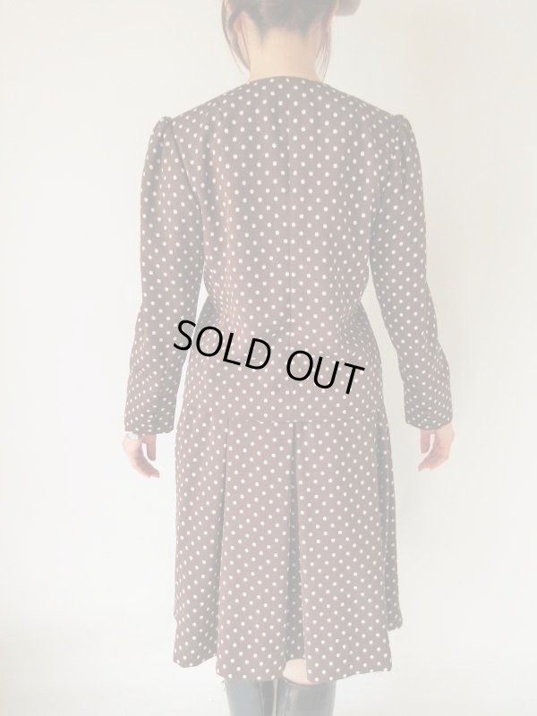 画像5: 【お仕立て品の１点モノ*】クラシカルな水玉セットアップ