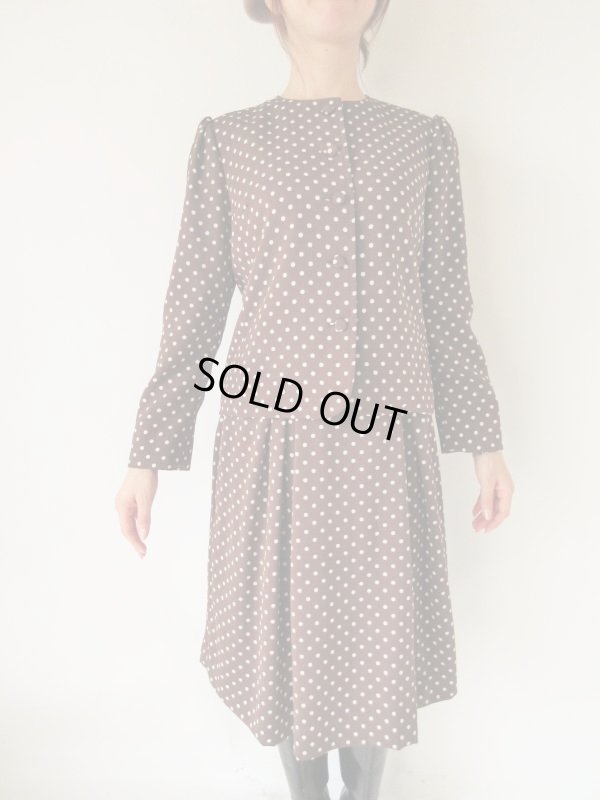 画像3: 【お仕立て品の１点モノ*】クラシカルな水玉セットアップ