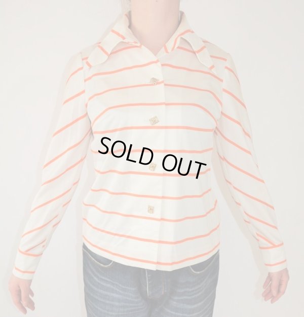 画像5: ビタミンオレンジのボーダーシャツ