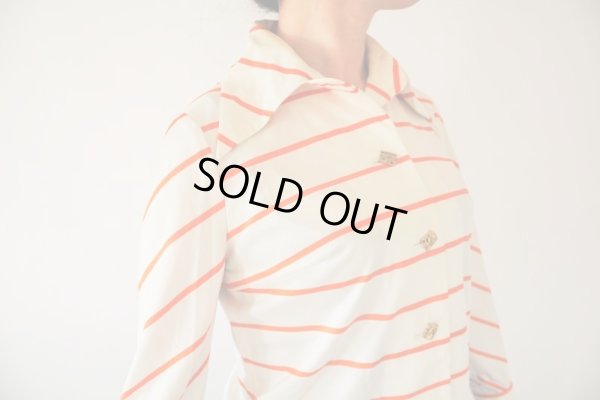 画像8: ビタミンオレンジのボーダーシャツ