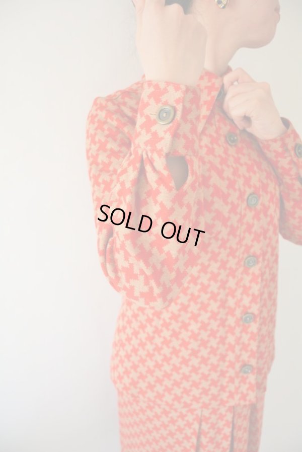 画像9: ツートンカラーのレトロ柄セットアップ