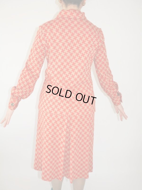 画像7: ツートンカラーのレトロ柄セットアップ