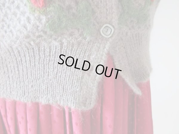 画像7: レトロモチーフのステッチニットカーディガン