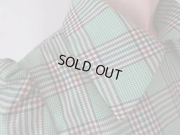 画像9: 【シルエットの可愛げ*】レトログリーンのチェックワンピース