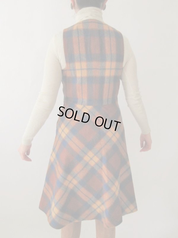 画像5: 【チャーミングに楽しむ*】キャメルチェックのワンピース