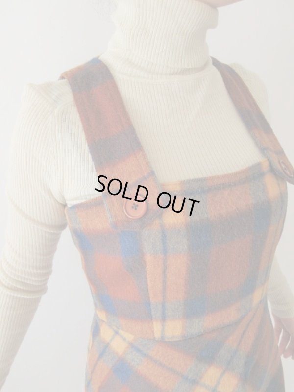 画像6: 【チャーミングに楽しむ*】キャメルチェックのワンピース