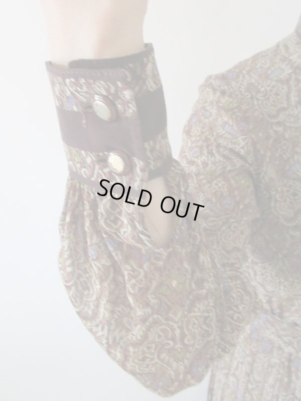 画像8: 【１３号size*】大人クラシカルな花柄ワンピース 