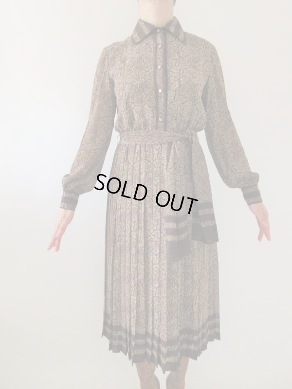 画像3: 【１３号size*】大人クラシカルな花柄ワンピース 